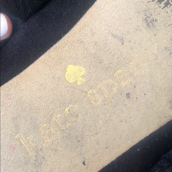 (Sold) Kate Spade Fabian Furry Slipper Bootie Blac - Picture 7 of 7